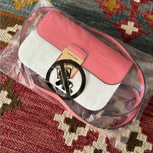 Michael Kors Sloan Editor Belt Bag Smooth Leather Tea Rose Pink - Picture 7 of 13